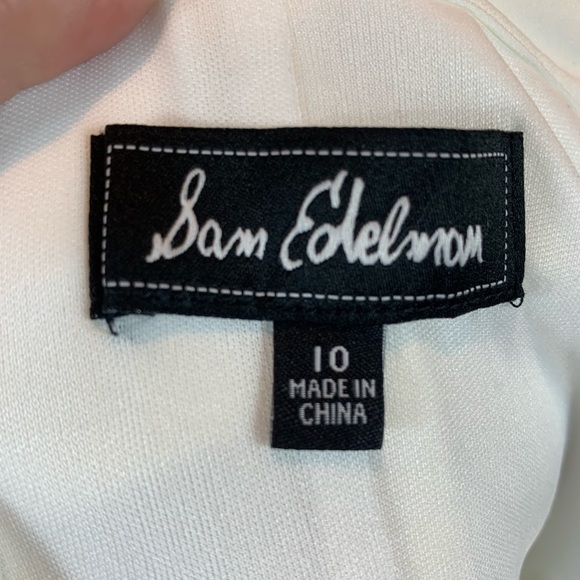 Sam Edelman Off The Shoulder Sleeveless Mini Dress - White - size 10 - Picture 7 of 7